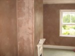 plastering